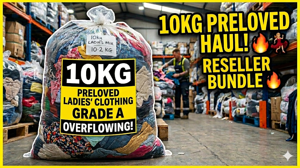 Grade A Preloved Ladies’ Clothing Bundle – 10KG